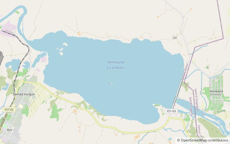 Yenikend reservoir location map