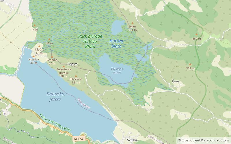 Deransko Lake location map