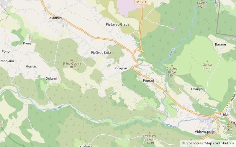Badanj Cave location map