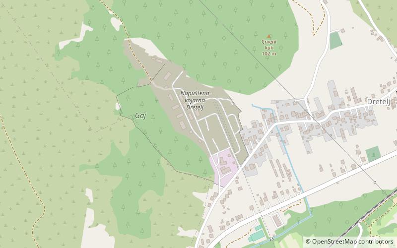 dretelj camp capljina location map