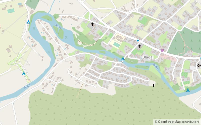 Vrelo Bune location map