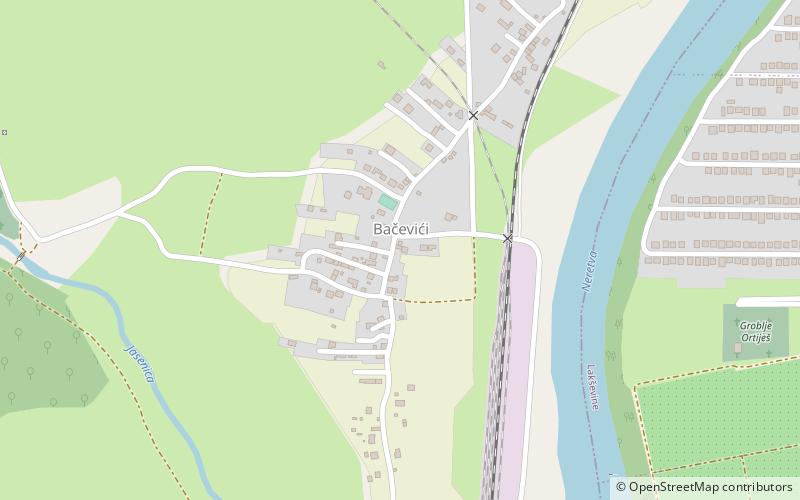 Bačevići location map