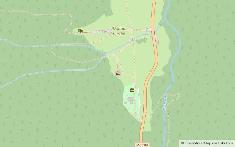 Battle of Sutjeska Memorial Complex location map