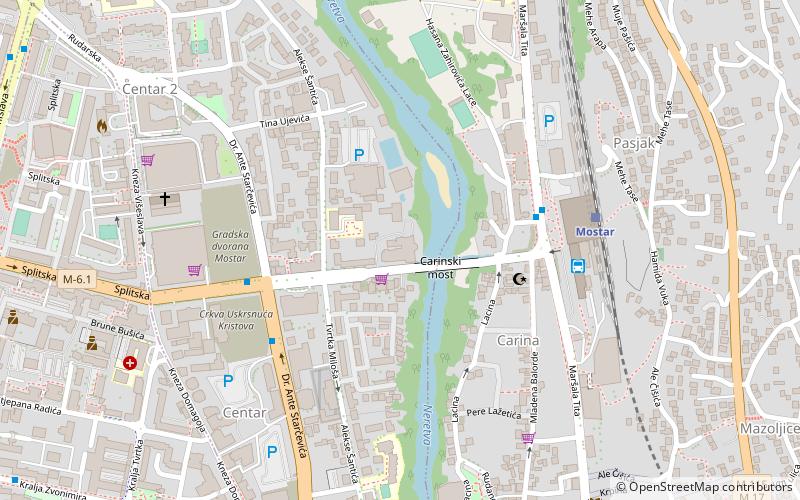 city spa mostar location map