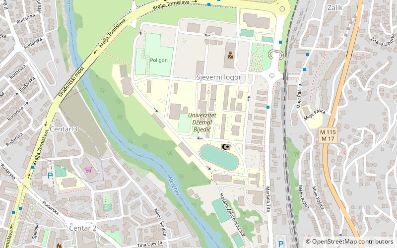 Uniwersytet Džemala Bijedicia location map