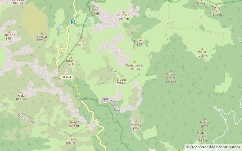 Zelengora location map