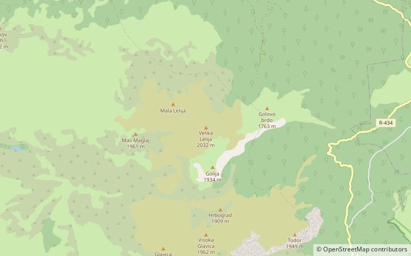 Lelija location map