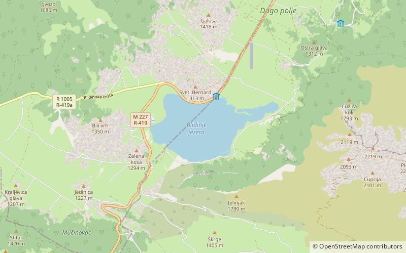 Blidinje Lake location map