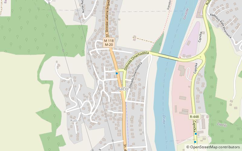 Bačci location map