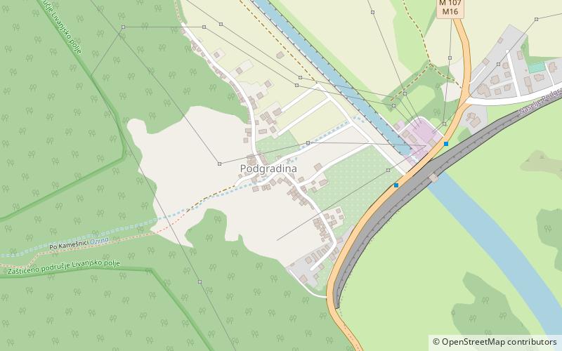 Podgradina location map