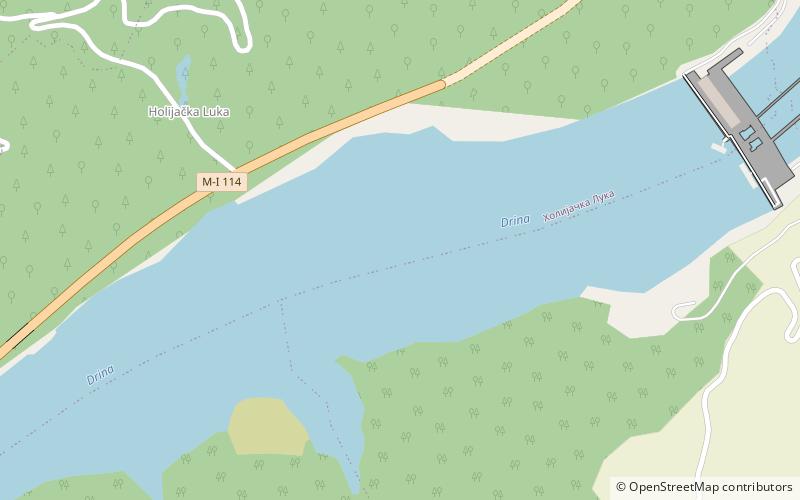 lac de visegrad location map