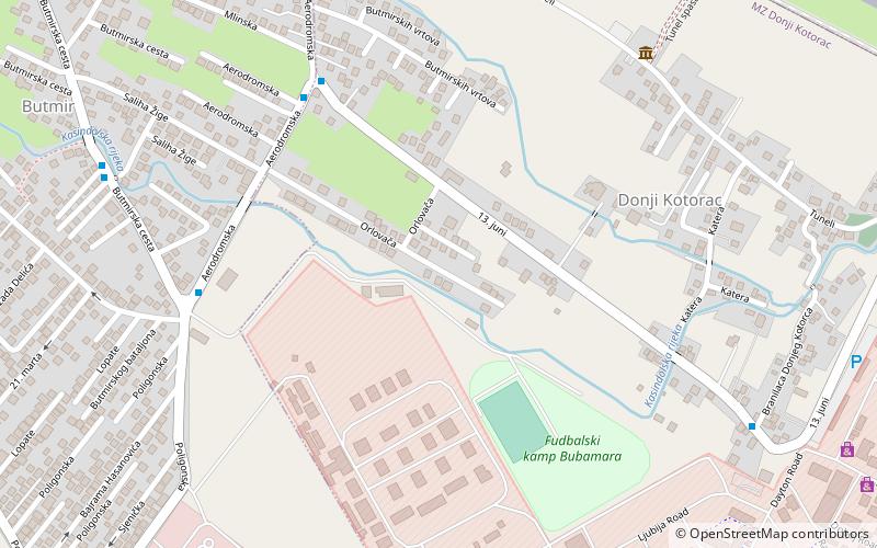 butmir training centre sarajevo location map