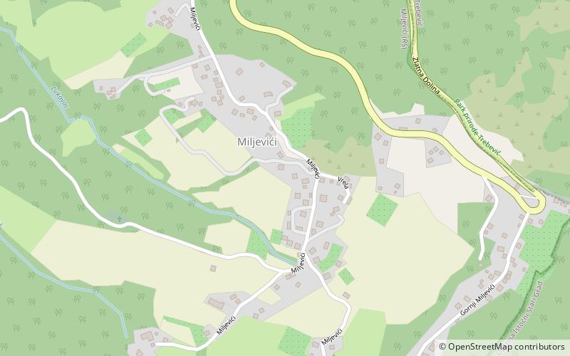 Miljevići location map