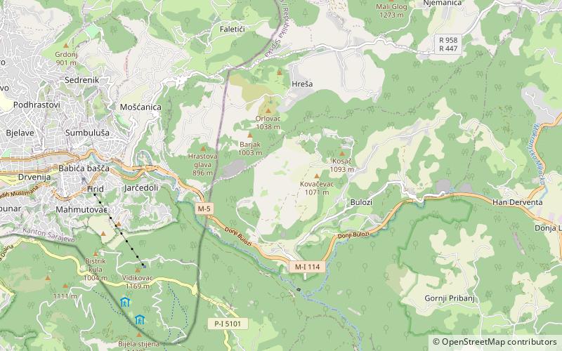istocni stari grad sarajevo location map