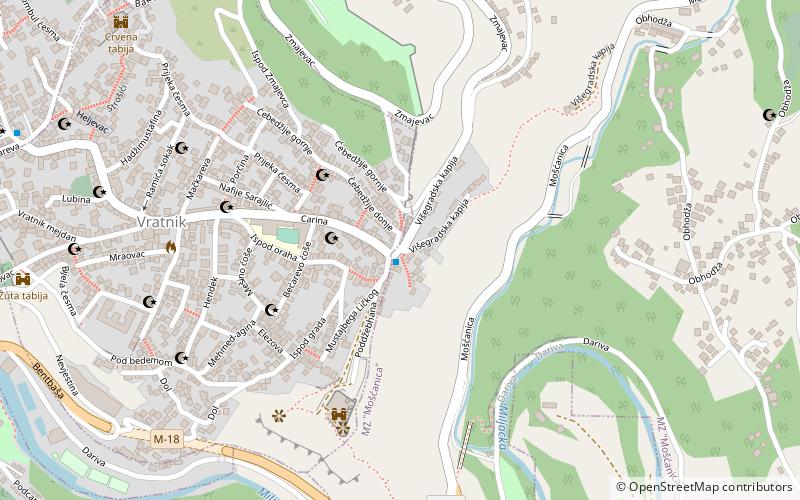 visegrad gate sarajewo location map