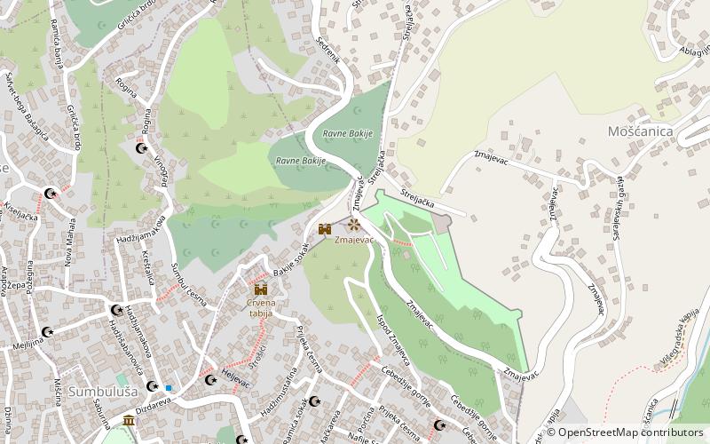 tabija zmajevac sarajevo location map