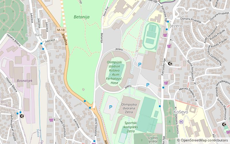 Estadio Asim Ferhatović Hase location map