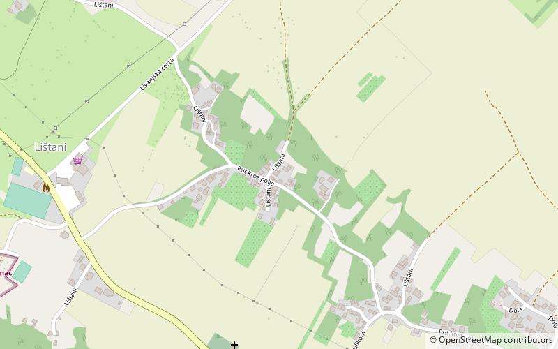 Lištani location map