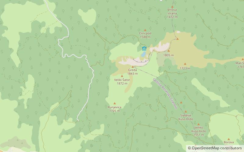 Veliki Šator location map