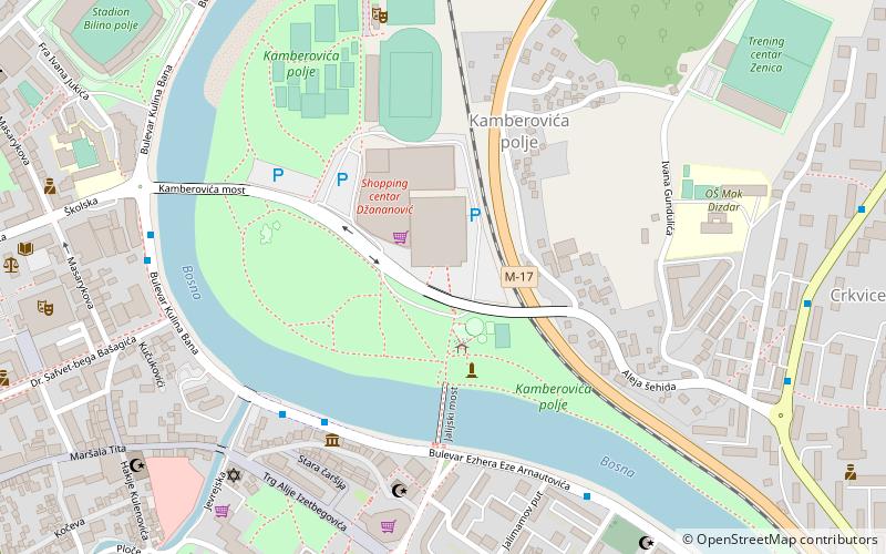 Arena Zenica location map