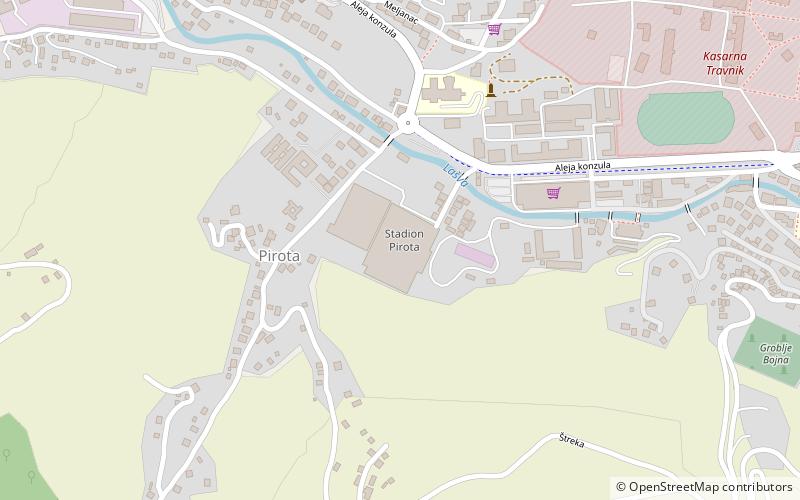 Stadion Pirota location map