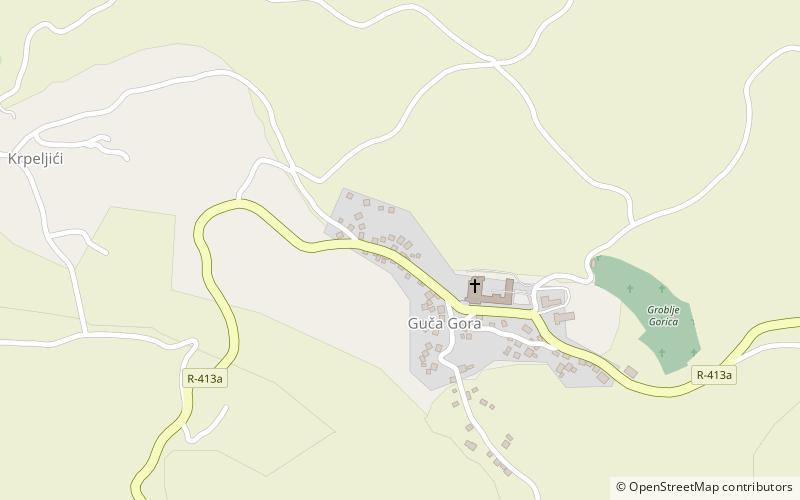 Guča Gora Monastery location map