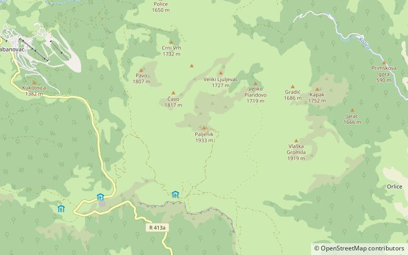 Vlašić location map
