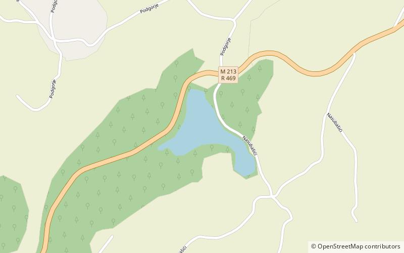 Breštica Lake location map