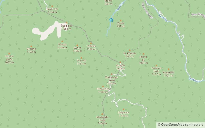 Konjuh location map