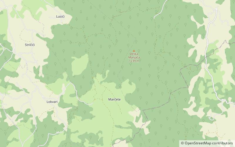 Manjača location map