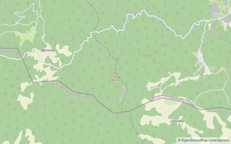 Ozren location map