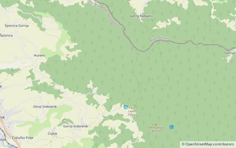 Srebrenik Fortress location map