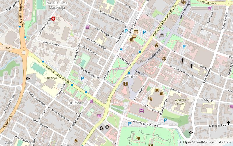 park petar kocic banja luka location map