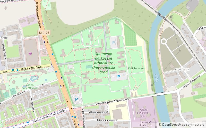 universidad de bania luka location map
