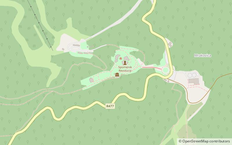 ratni muzeji park narodowy kozara location map