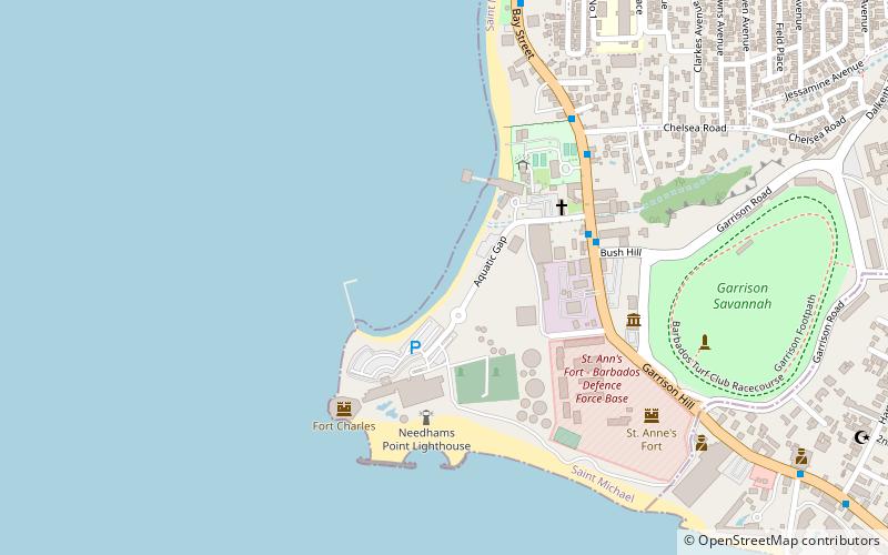 pebbles beach bridgetown location map