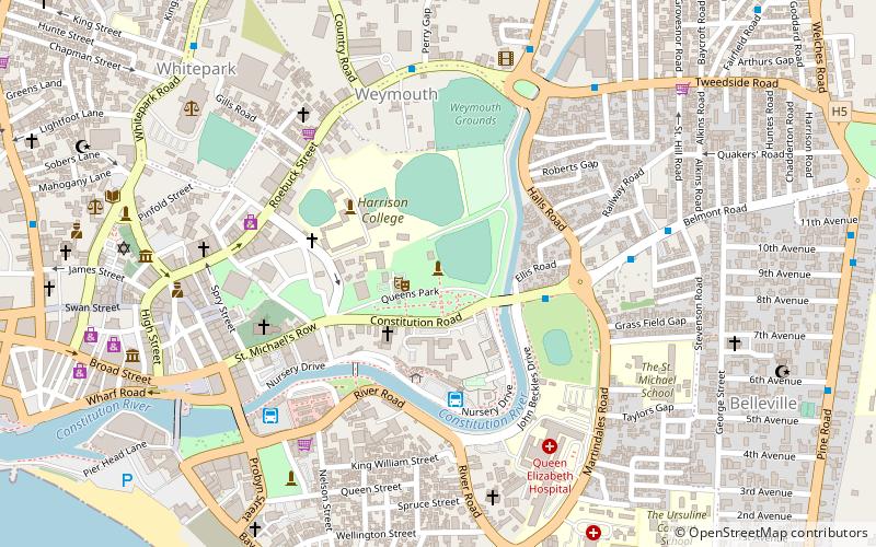 Queen's Park location map