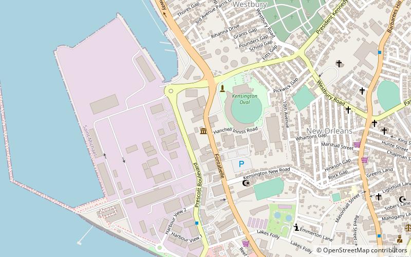 cricket bridgetown location map