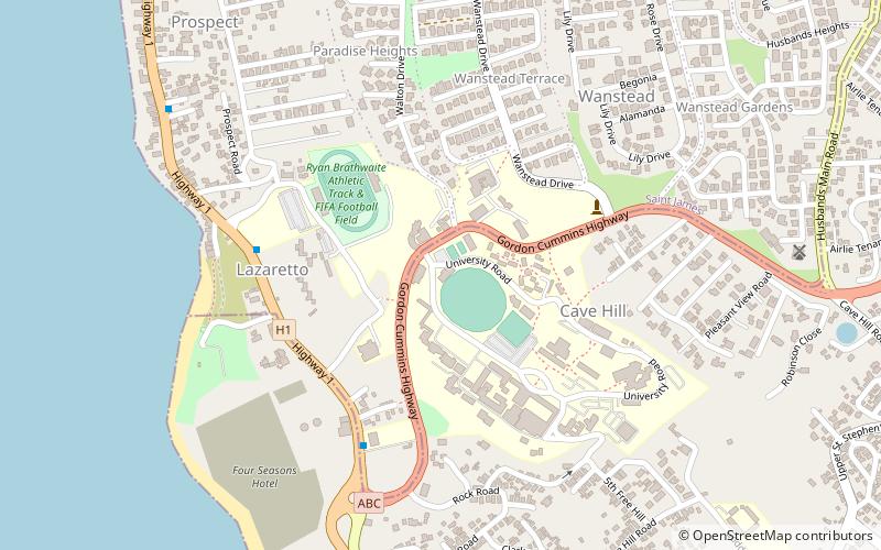 Three Ws Oval location map