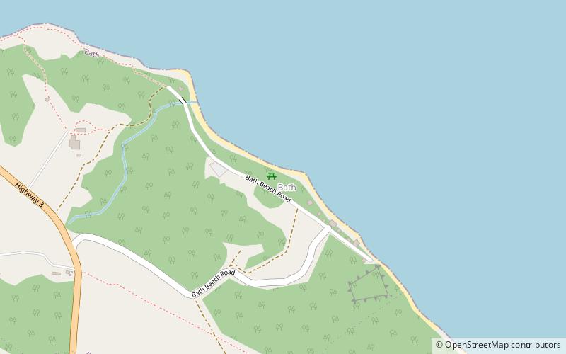 bath beach bathsheba location map