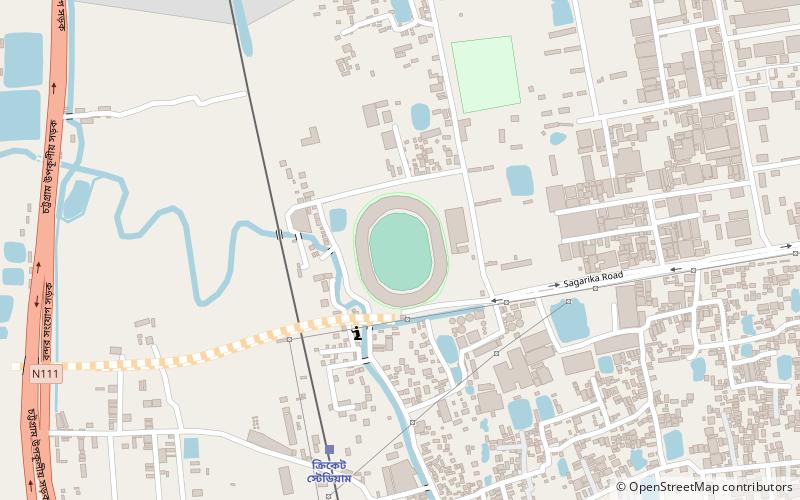 Chittagong Divisional Stadium location map