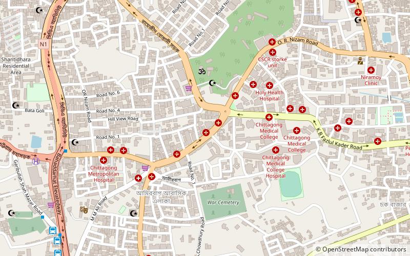 Begum Gulchemonara Trust University location map