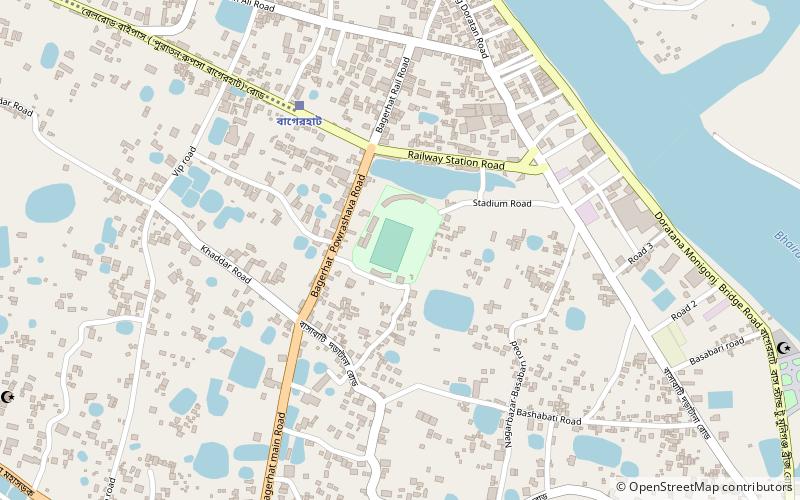 bagerhat stadium mosque city of bagerhat location map