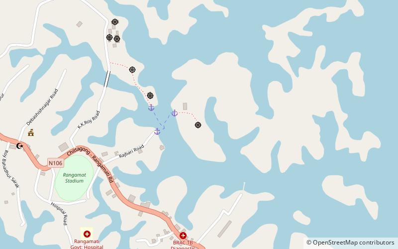 raj bihar rangamati location map