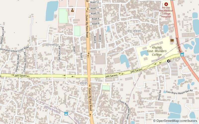 khulna public college location map