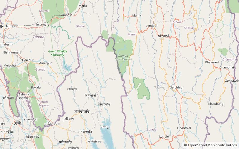 Réserve de tigre de Dampa location map