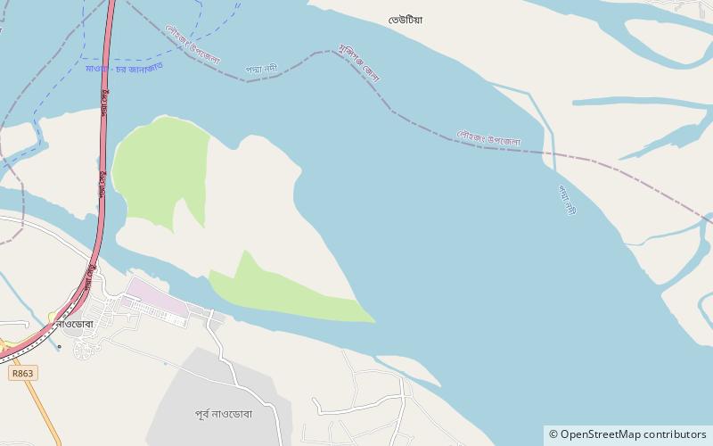 Padma Bridge location map
