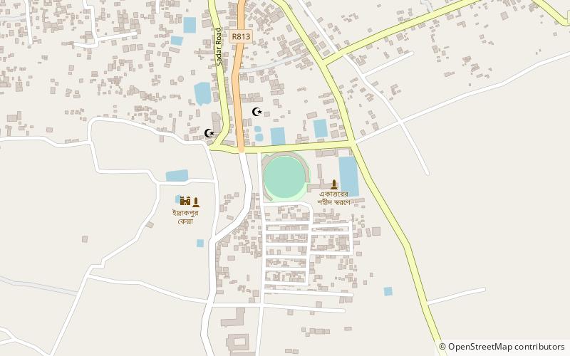 munshigonj stadium location map