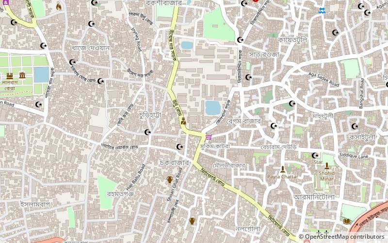 chowk bazaar daca location map