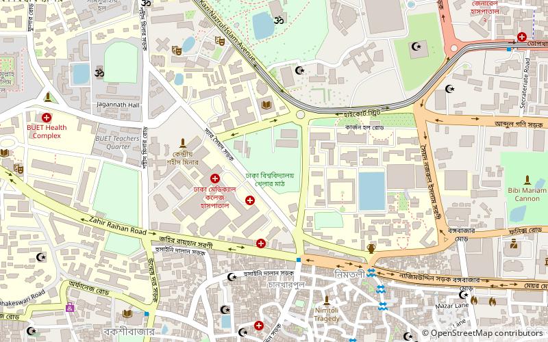 Dhaka University Ground location map